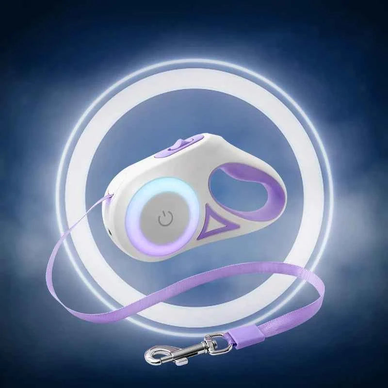 Retractable Automatic Spotlight Pet Dog Leash