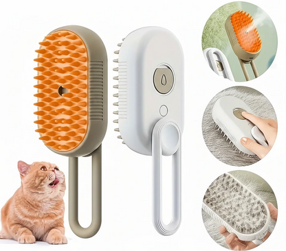 3 In 1 Electric Spray Cat Steam Brush