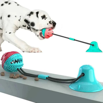 Silicon Suction Interactive Tug Ball Dog Toy