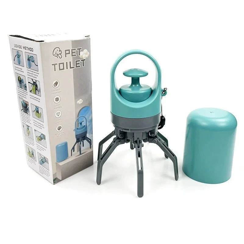 Portable Dog Poop Scooper With Built-in Dispenser - optimized image