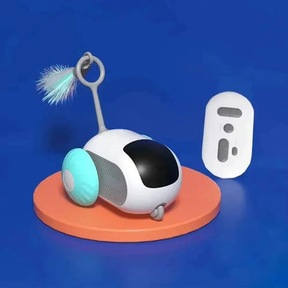 Electronically controlled interactive pet toy.