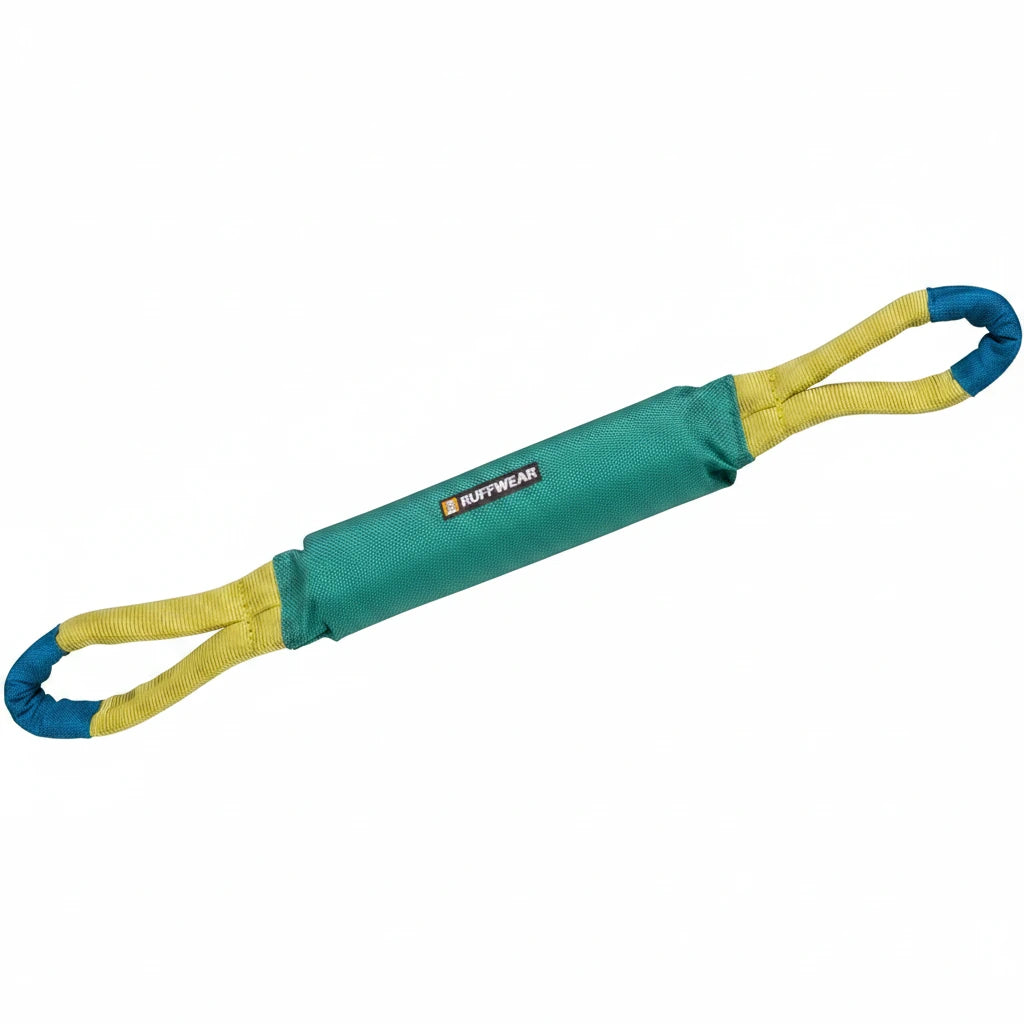 Pacific Loop Tug Toy in green with yellow handles.