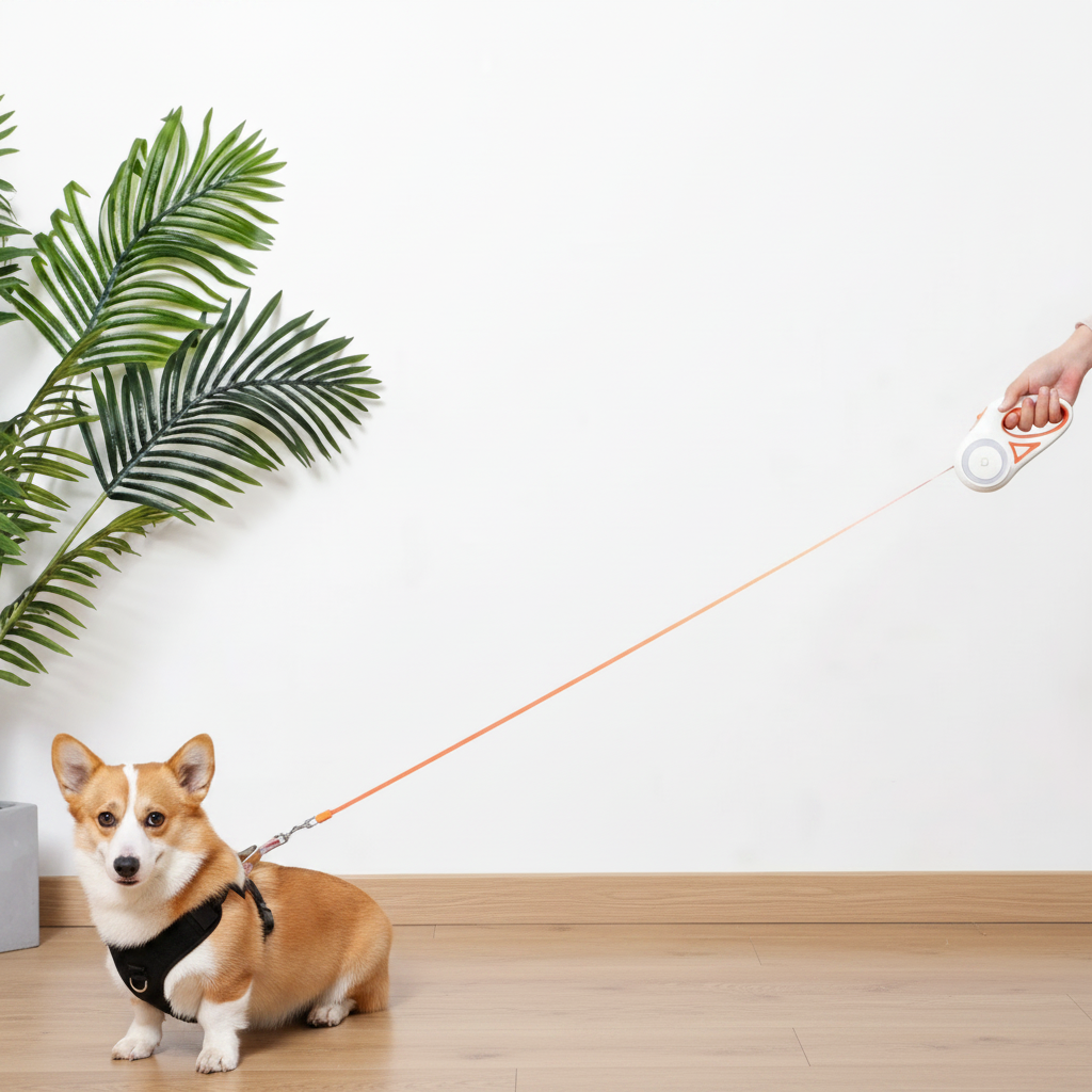 Retractable Automatic Spotlight Pet Dog Leash