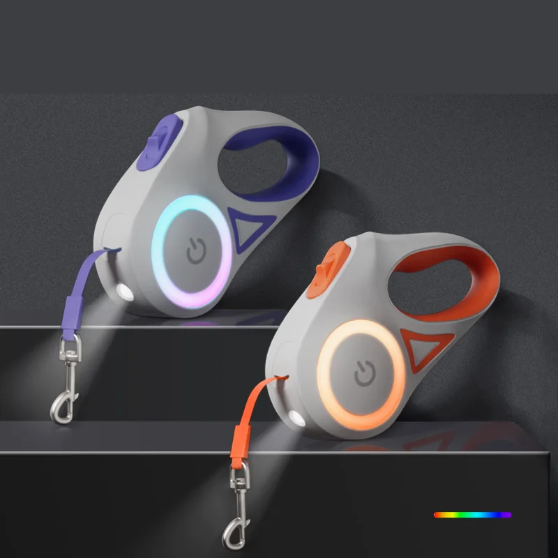Retractable Automatic Spotlight Pet Dog Leash