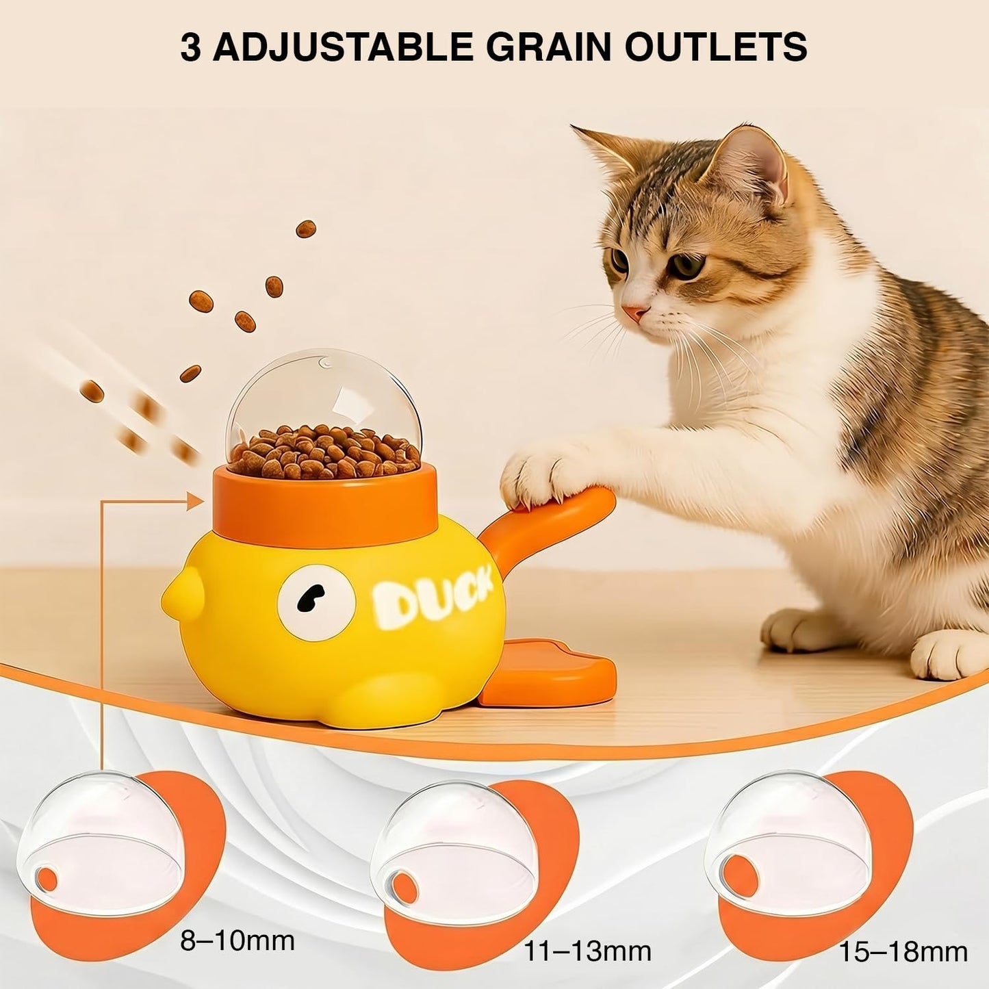2-In-1 Duck-Shaped Interactive Slow Feeder Toy