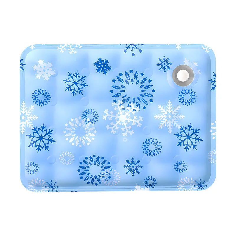 Floor Mat Self Water Adding Ice Gel Cooling Cushion Portable Durable Pet Cold Bed for Small and Large Dogs Summer Rest Accessory
