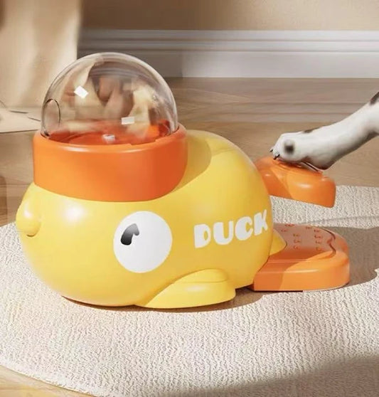 2-In-1 Duck-Shaped Interactive Slow Feeder Toy