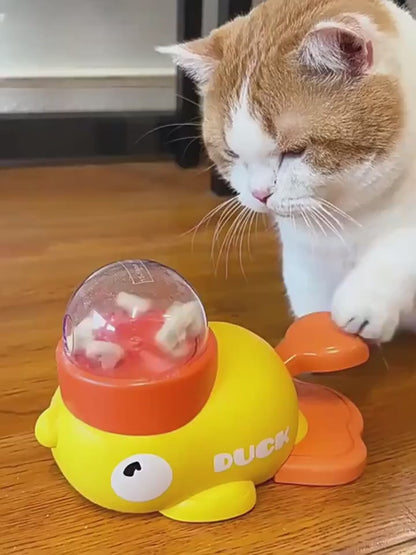 2-In-1 Duck-Shaped Interactive Slow Feeder Toy